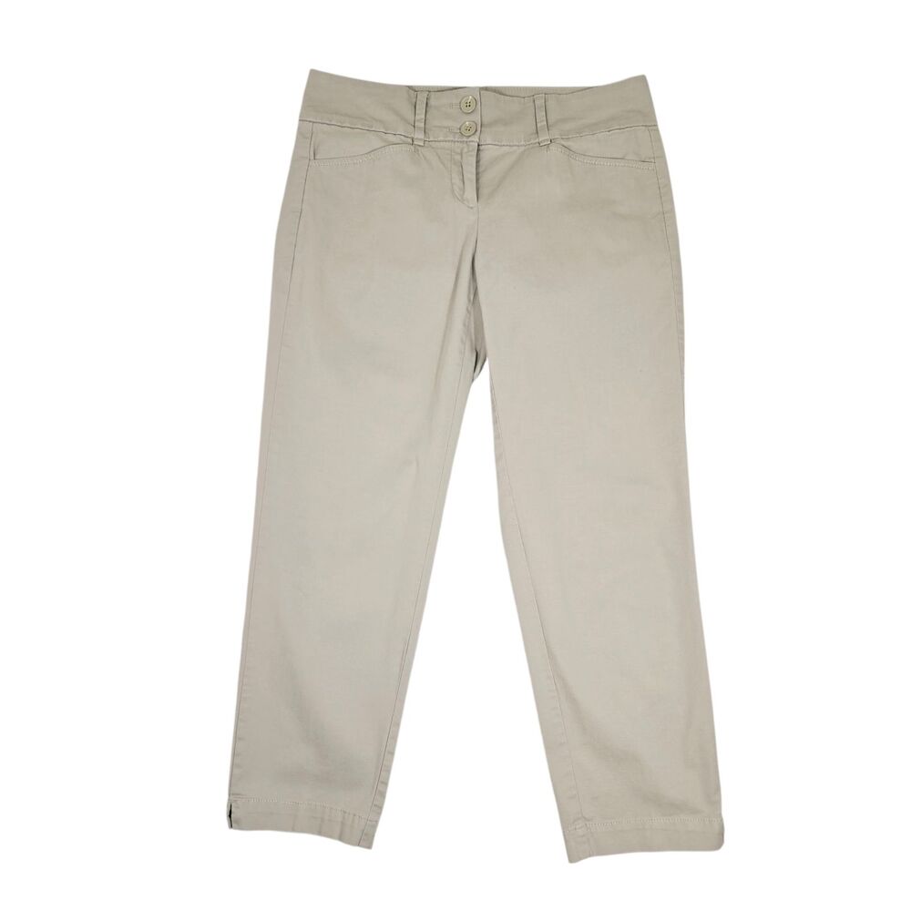 LOFT Outlet Size 0 Original Cropped Straight Leg Khaki Pants